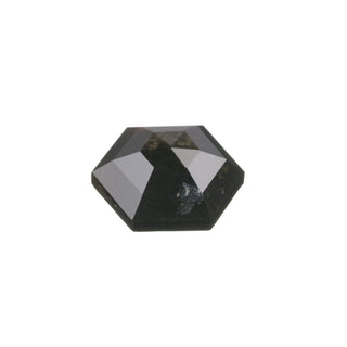 2.42 Carat Salt and Pepper Rose Cut Hexagon Diamond